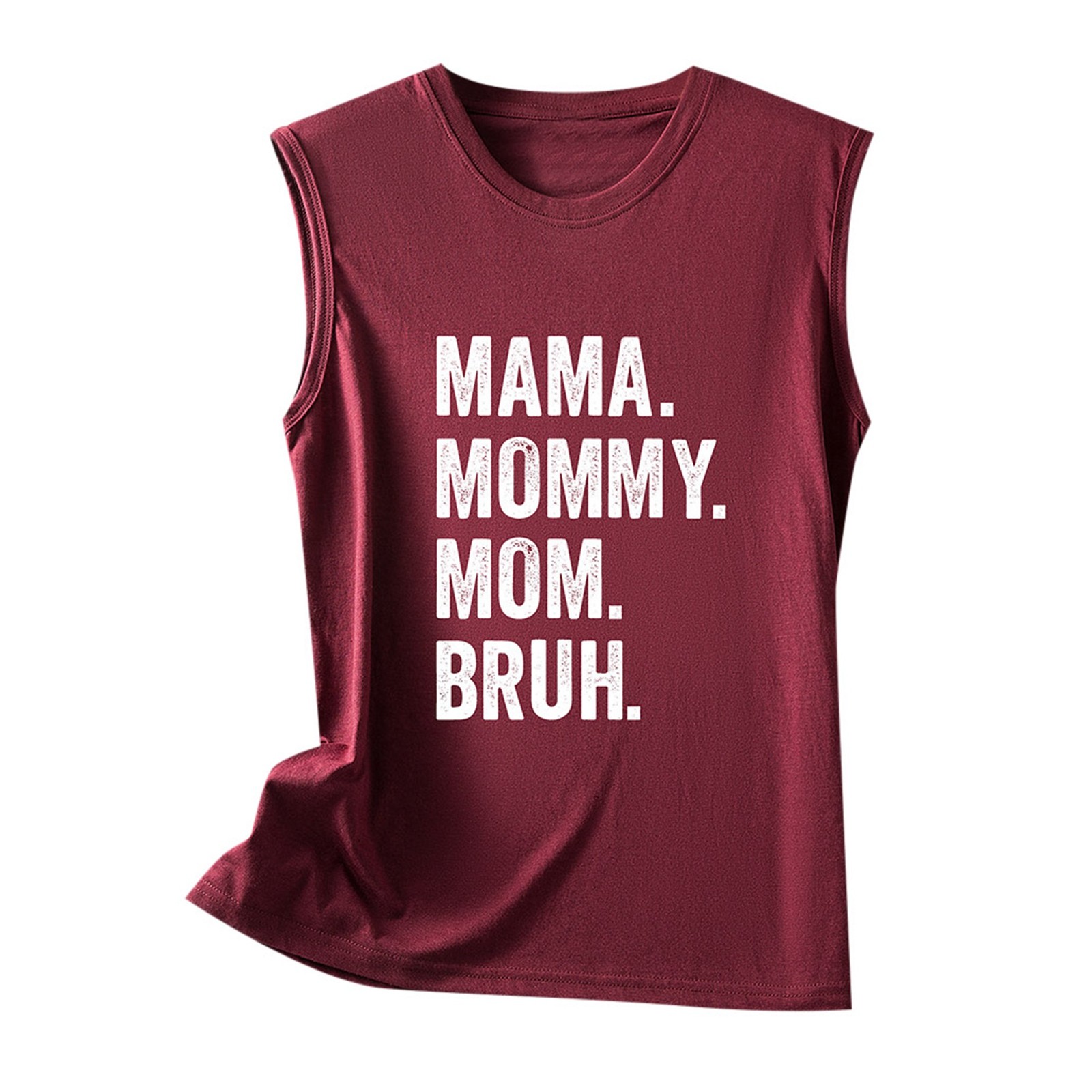 thumbnail image 4 of Camiseta sin mangas con estampado de letras para mujer: camiseta informal de verano con diseño moderno, versátil con vaqueros, fácil de cuidar, 4 of 4